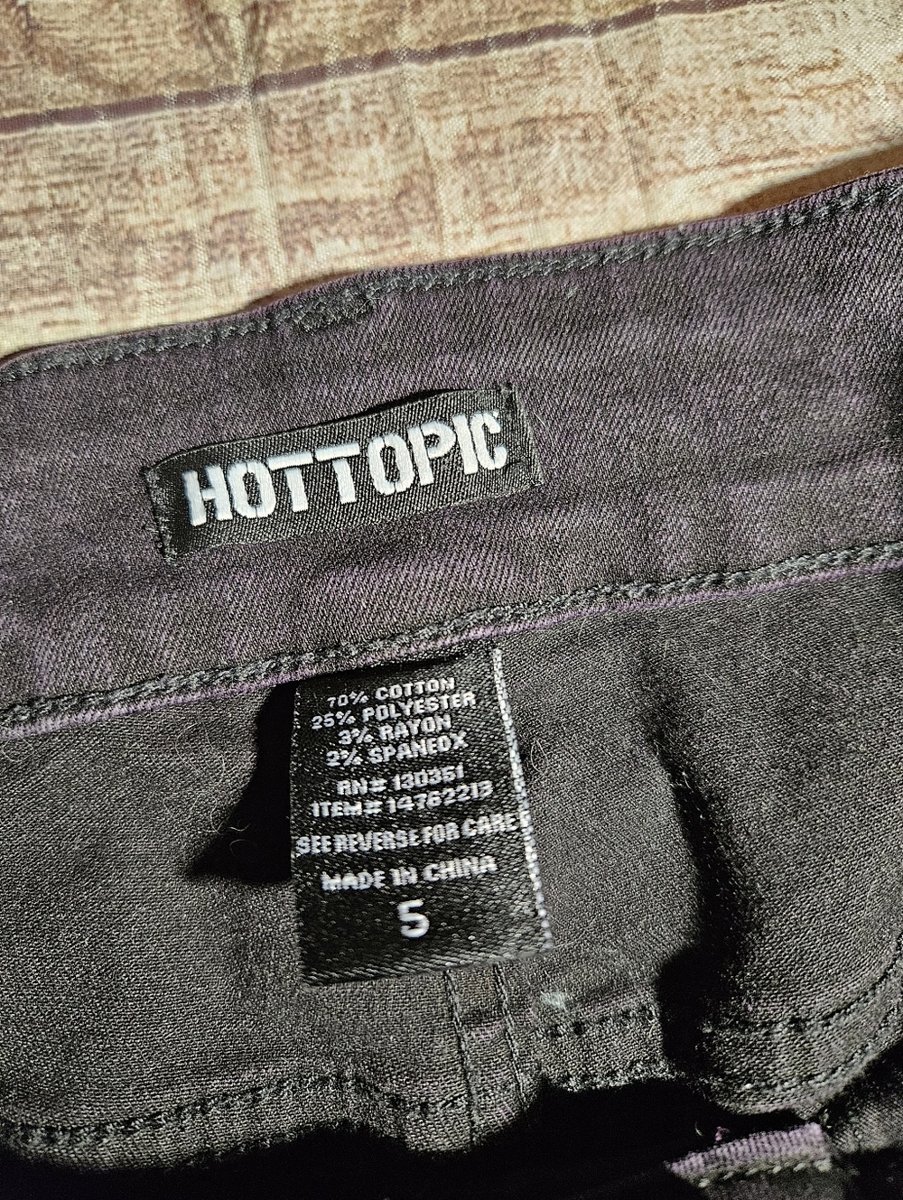 Hot Topic Denim sunrise purple ombre skinny Jean's - Picture 9 of 9